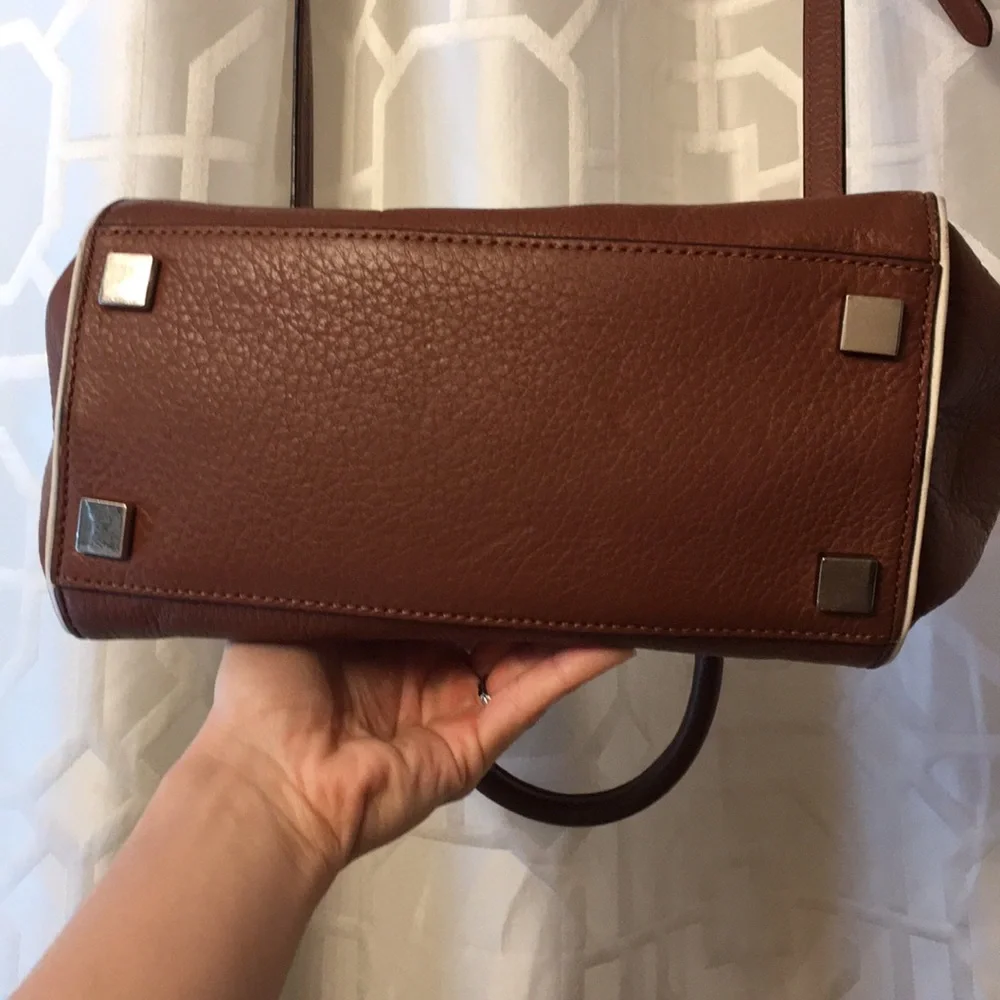 MK Leather Belted Satchel - Picture 7 of 8